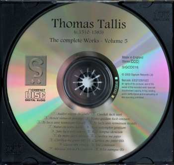 CD Thomas Tallis: Music For The Divine Office - 2 286832