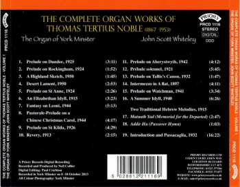 CD Thomas Tertius Noble: The Complete Organ Works Of Thomas Tertius Noble: Volume 1 193544