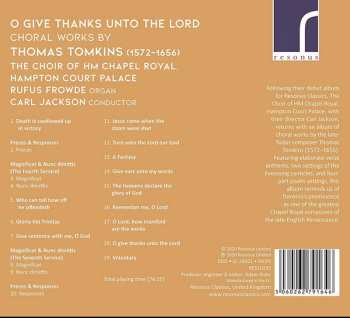 CD Thomas Tomkins: O Give Thanks Unto The Lord 425025
