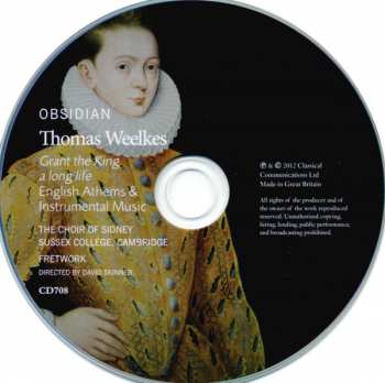 CD Thomas Weelkes: Grant The King A Long Life (English Anthems & Instrumental Music) 336093