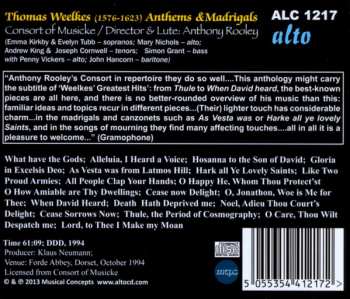 CD Thomas Weelkes: Madrigals & Anthems 336570