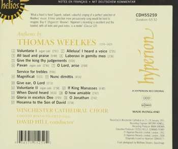 CD Thomas Weelkes: Anthems 449031