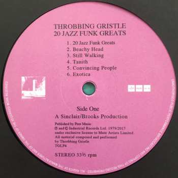 LP Throbbing Gristle: 20 Jazz Funk Greats LTD | CLR 412824