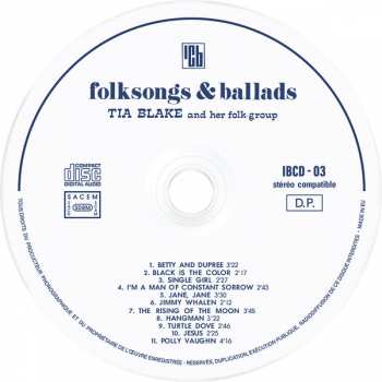 CD Tia Blake And Her Folk-Group: Folksongs & Ballads DIGI 419226