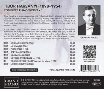 CD Tibor Harsanyi: Complete Piano Works - 1 320663