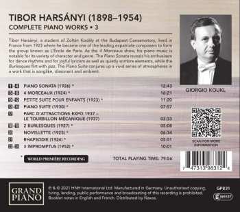 CD Tibor Harsanyi: Complete Piano Works - 3 322997