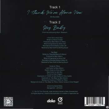 LP Tiffany: I Think We're Alone Now / Hey Baby LTD | PIC | CLR 80425