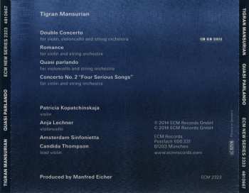CD Tigran Mansurian: Quasi Parlando 245710