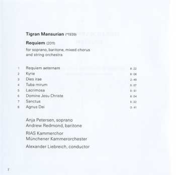 CD Tigran Mansurian: Requiem 117202