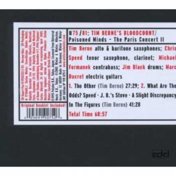 CD Tim Berne's Bloodcount: Poisoned Minds - The Paris Concert II 351143