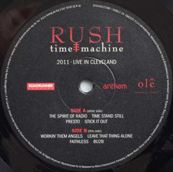 4LP Rush: Time Machine 2011: Live In Cleveland 36620