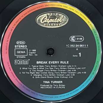 LP Tina Turner: Break Every Rule 180233
