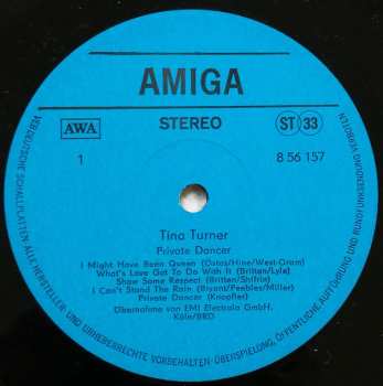 LP Tina Turner: Private Dancer 521607
