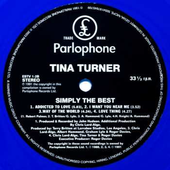 2LP Tina Turner: Simply The Best CLR | LTD 541171