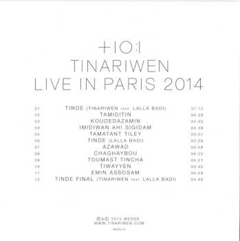 CD Tinariwen: Live In Paris 486027