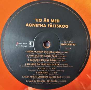 LP Agnetha Fältskog: Tio År Med Agnetha LTD | NUM | CLR 36699