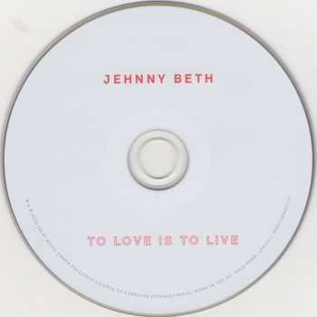 CD Jehnny Beth: To Love Is To Live 36766