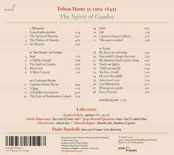 CD Tobias Hume: The Spirit Of Gambo 484202