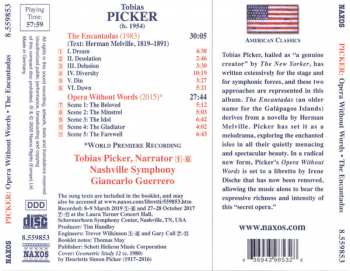 CD Tobias Picker: Opera Without Words • The Encantadas 314068