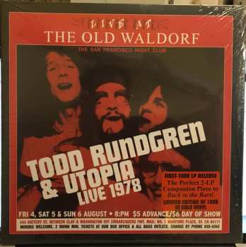 2LP Todd Rundgren: Live At The Old Waldorf LTD | CLR 343860