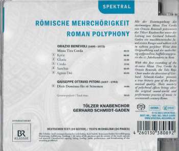 CD Tölzer Knabenchor: Römische Mehrchörigkeit: Werke von Benevoli Und Pitoni 531193