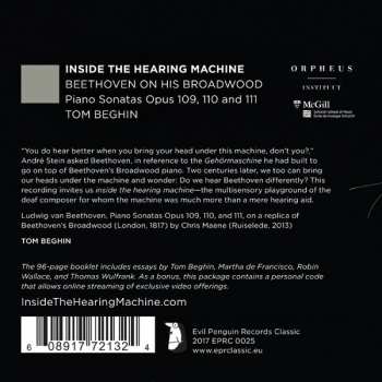 CD Tom Beghin: Inside The Hearing Machine: Beethoven On His Broadwood - Piano Sonatas Opus 109, 110 And 111 99866