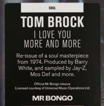 CD Tom Brock: I Love You More And More 92317