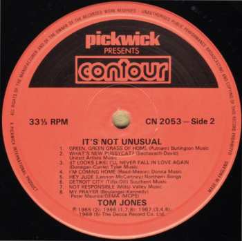 LP Tom Jones: It's Not Unusual