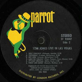 LP Tom Jones: Live In Las Vegas
