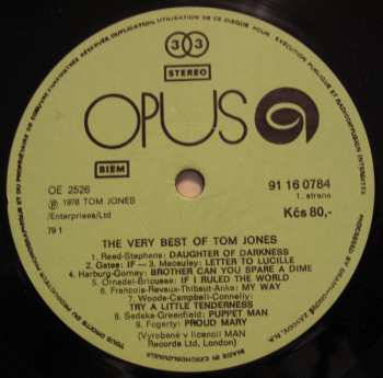 LP Tom Jones: The Very Best Of Tom Jones 123792