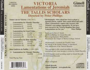 CD Tomás Luis De Victoria: Lamentations Of Jeremiah 338188