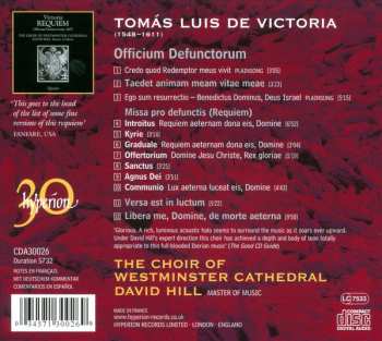 CD Tomás Luis De Victoria: Requiem 282850