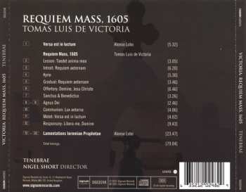 CD Tomás Luis De Victoria: Requiem Mass, 1605 289205