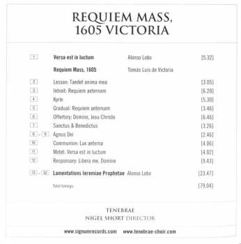 CD Tomás Luis De Victoria: Requiem Mass, 1605 289205