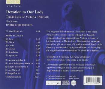 CD Tomás Luis De Victoria: Devotion to Our Lady 314274