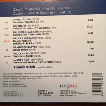CD Tomáš Víšek: Czech Modern Piano Miniatures DIGI 404820