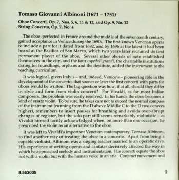 CD Tomaso Albinoni: Oboe Concerti Vol. 3 365143