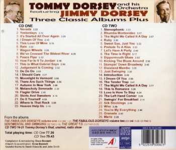 2CD Tommy Dorsey And His Orchestra: Three Classic Albums Plus: The Fabulous Dorseys Vol. 1+2 / Sentimental And Swinging / The Great T.D. 522191