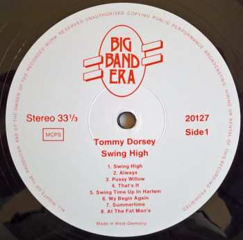 LP Tommy Dorsey: Swing High 534447