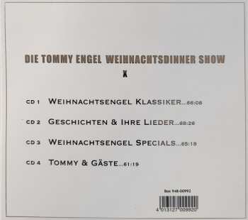 4CD/Box Set Tommy Engel: Weihnachtsengel X (Die Tommy Engel Weihnachtsdinner Show) 528923