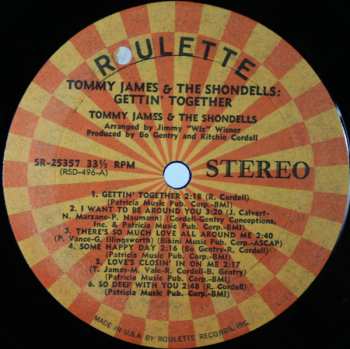 LP Tommy James & The Shondells: Gettin' Together 518948