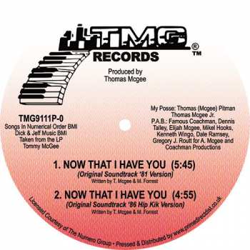 LP Tommy McGee: Now That I Have You  352214