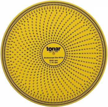 Audiotechnika : Tonar Yellow Acrylic Stroboscope Disc