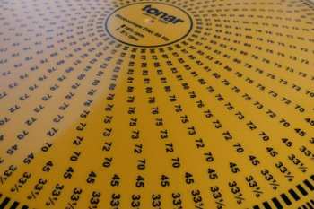 Audiotechnika Tonar Yellow Acrylic Stroboscope Disc