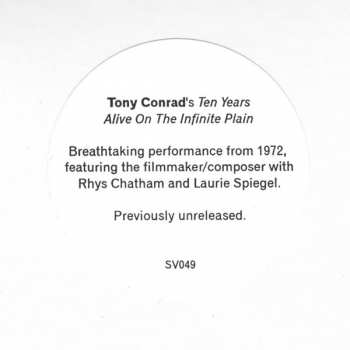 2LP Tony Conrad: Ten Years Alive On The Infinite Plain 82500