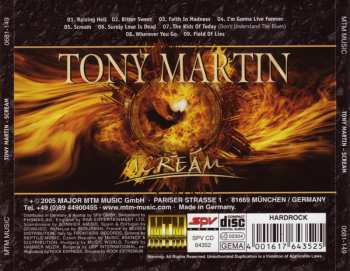 CD Tony Martin: Scream 31694