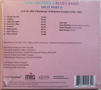CD Tony McPhee Band: Split Part II - Live In Bremen 1982 DIGI 107917