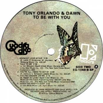 LP Tony Orlando & Dawn: To Be With You 367944