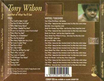 CD Tony Wilson: Just Part Of What You'll Get 291920