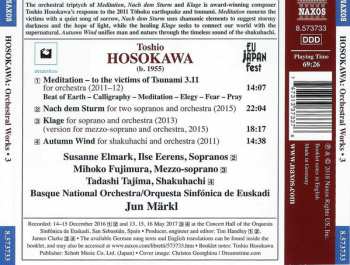 CD Toshio Hosokawa: Orchestral Works • 3 326954